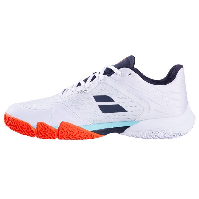 Babolat Premura 3 Men Lebron White/Orange Padel Shoes