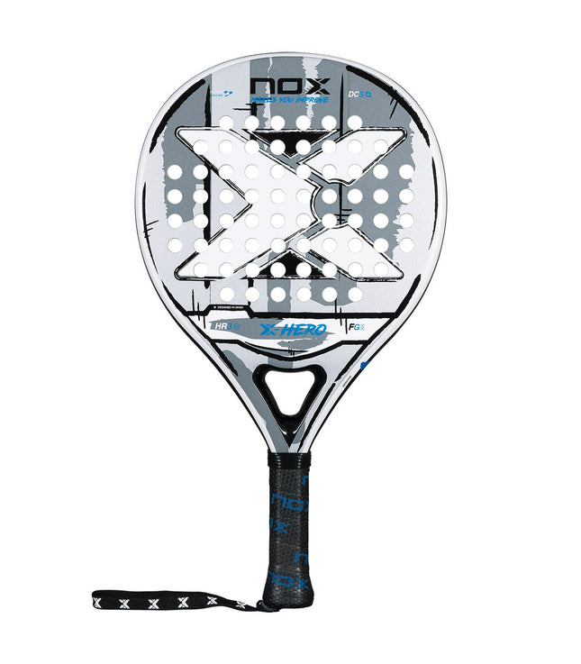 Nox X-Hero White Padel Racket (Pre-Order! Shipping Starts Mid-November)