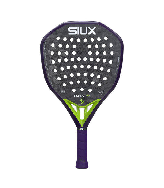 Siux Fenix Pro 2026 Glow Purple Padel Racket for sale on Padel Webshop