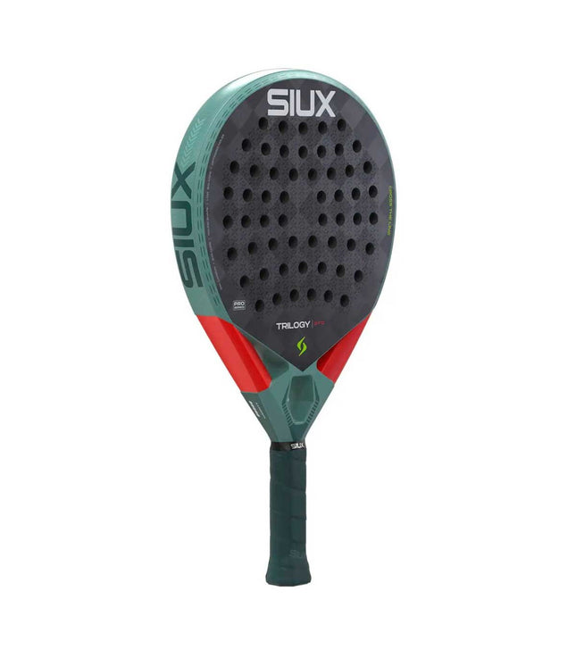 Siux Trilogy Pro 2026 Ash Green Padel Racket te koop bij Padel Webshop